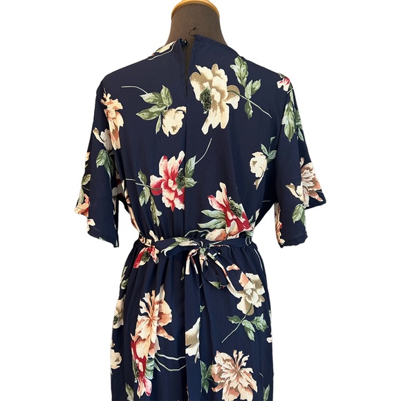 Blue Floral Maxi Dress - Picture 4 of 5